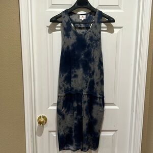 Sundry Tie Dye Racerback Dress/Swim Coverip